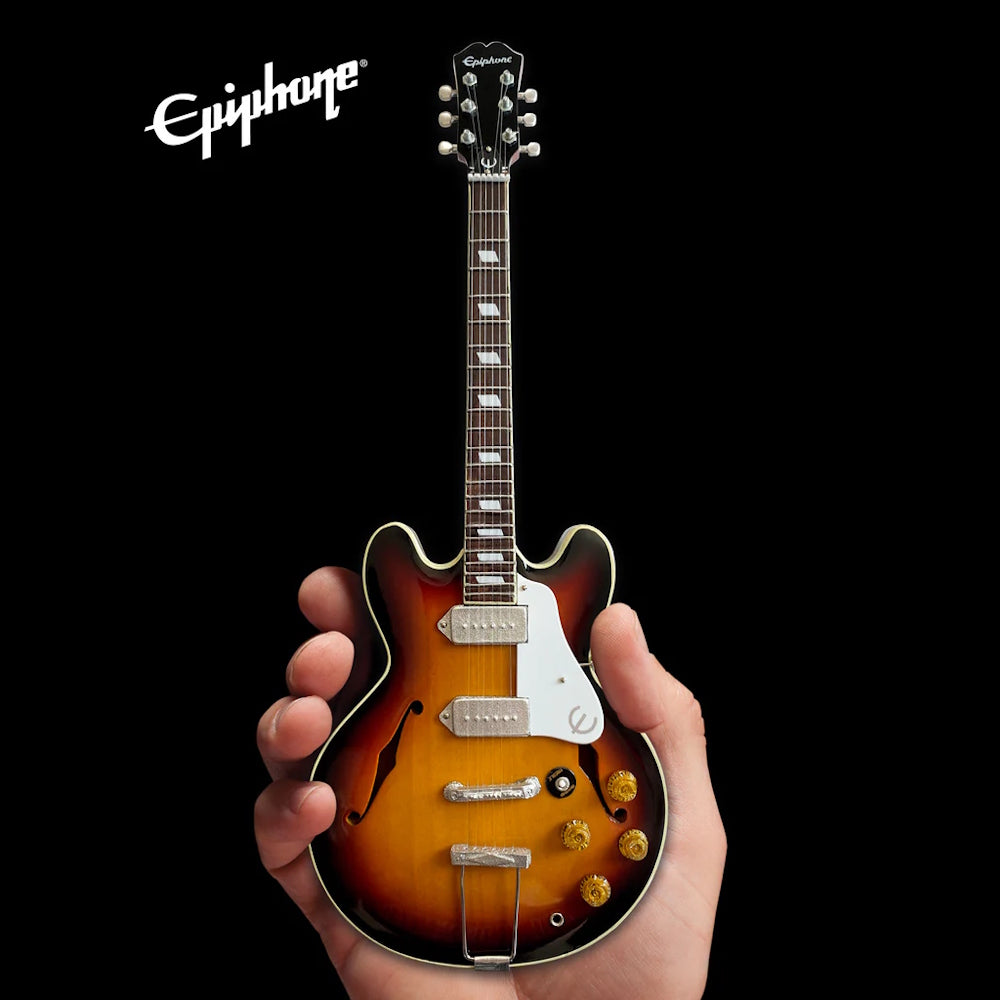JOHN LENNON - (生誕 85年 ) - Epiphone 1965 Casino Sunburst 1:4 Scale Miniature Guitar Model